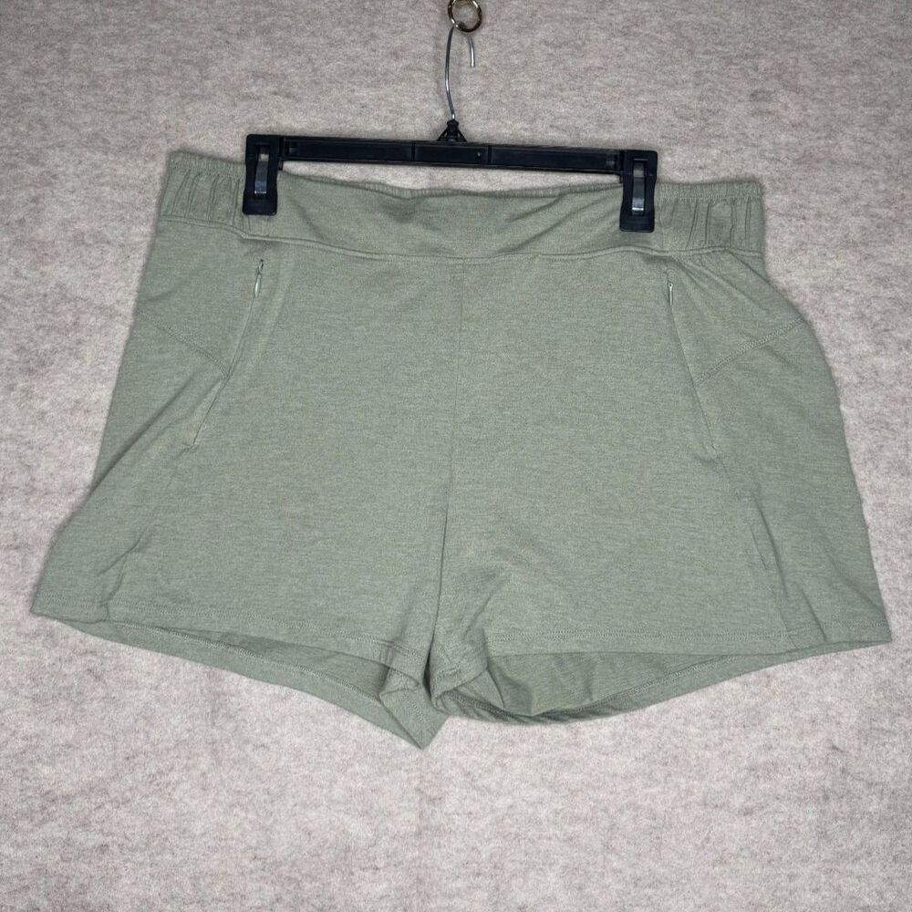 Freely Relaxed Lightweight Everyday Essential Soft Scuba Athleisure Shorts.